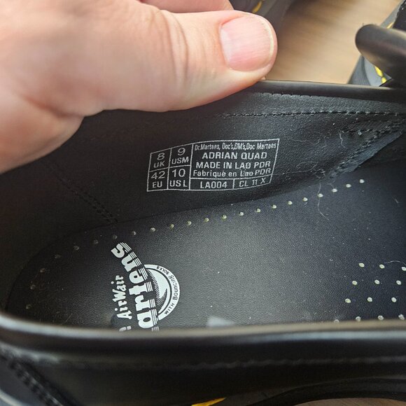 Doc Martens Adrian Quad Black Leather Slip On Platform Tassel Loafers SizeM9/W10 - Picture 14 of 14